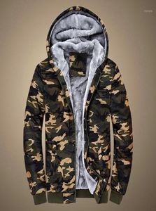 Men039S Jackets 2021 Men Jacket jassen Mens Camouflage Hoodie Winter Warm Fleece Zipper Sweater Swear Coat Chaquetas HOMBREC14603268