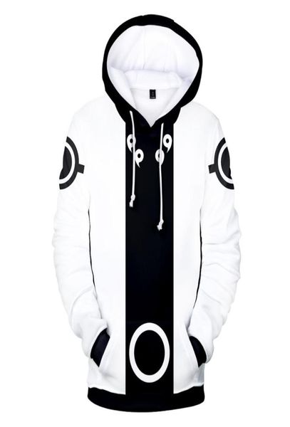 Men039s Chaquetas Sudaderas con capucha estampadas Sudadera con capucha de una pieza Hombres Sudadera Mujeres Harajuku Jerseys Casual Anime Blanco Ropa 3DMen0394208247