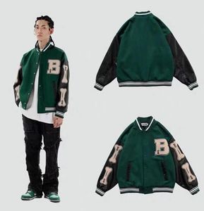 Men039s Jackets Jacket Varsity Baseball Bomber Women Hip Hop Harajuku Letra de huesos Patchwork Leather Streetwear Men Unisex Colle4188545