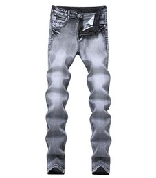 Men039s Jeans 2021 Vintage Grijs Slim Fit Straight Denim Mannelijke Casual Lange Broek Retro Broek Merk Biker Maat 429570999
