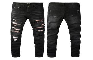 Men039s Jeans für Herren Designer Skinny Fit Rip Skull Slim Biker Herren Denim Distress Cult Rapper Street Hip Hop Curvy Long Straig2644679