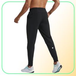 Men039s Jogger Pantalons longs Sport Yoga Outfit Séchage rapide Cordon de serrage Poches de sport Pantalons de survêtement Pantalons Hommes Casual Taille élastique f5463911
