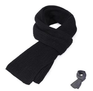 Men039s Bufanda de punto Silenciador de invierno Protección facial cálida Orejeras Mantón Chenille Bufandas tejidas a mano Ocio Negro Gris2454017