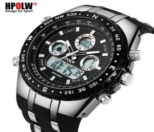 Men039s Quartz numérique analogique de luxe Regardez la nouvelle marque HPOLW Casual Watch Men G Style Sports imperméable Sports Military Shock Watches CJ4662976