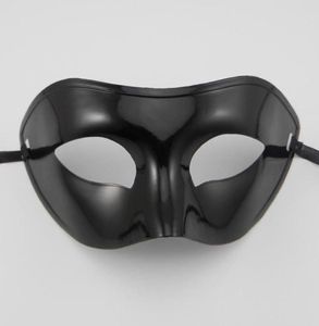Men039s Maskerade Masker Fancy Dress Venetiaanse Maskers Maskerade Maskers Bovenste Half Gezichtsmasker met Optionele Kleuren Zwart Wit Go6229249
