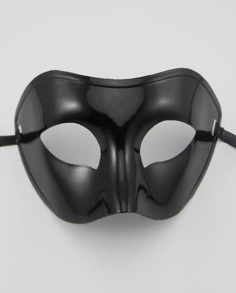 Men039s masque à masque de fantaisie habille vénitien masques masques masques supérieur masque à demi-visage avec couleurs en option noir blanc go6484132