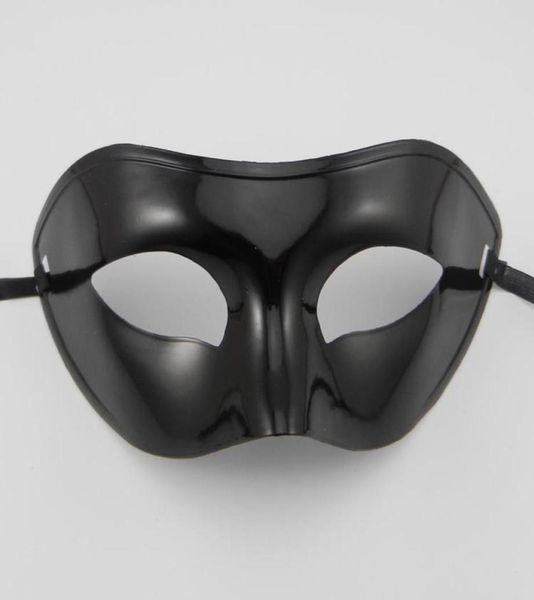 Men039s masquedade masque de fantaisie habille vénitien masques masques masques supérieur masque à demi-visage avec couleurs en option noir blanc go5734004