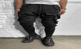 Men039s Pantalons masculins de style mode décontracté Pocket Bomber Pants de survêtement noir Collid Color Jogger pour Men8121236