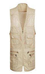 Men039s Pographer Vest MultiPockets Goedkope Vesten Outdoor Schieten Jacht Vest Vest Wandelen Reizen plus size S4XL9962100