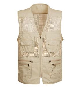 Men039s Pographer Vest MultiPockets Goedkope Vesten Outdoor Schieten Jacht Vest Vest Wandelen Reizen plus size S4XL1870250