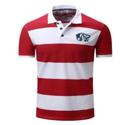 Men039S Polos Summer Striped Shirt Fashion England Style Sleeve Short Tshirt mâle Eur Grand Yard M3xl8570002