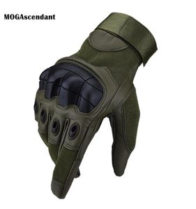 Men039S PU Leather Full Finger Tactical Glove Touch Scolt Flinles Hardles Paintball Driving Military Army Moto Biker 2201137909744