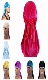 Men039s Satin Durags Bandana Turban Pernues Men Silky Durag Headswear Band Fashion Pirate Hat Hair Accessoires YHM2667212887