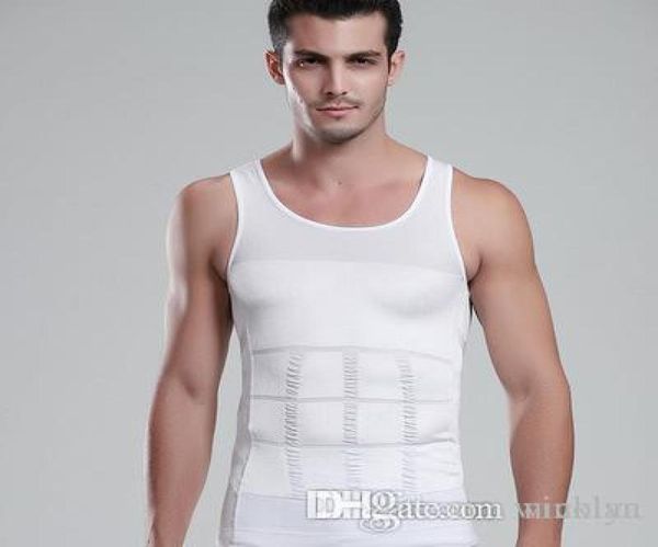 Men039s Slimming Tank Tops Body Shaper Belly Sous-vêtements Gitre Corguet Corpression Body Body Souswear9406516