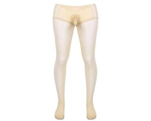 Men039s chaussettes serré maigre collants bas pour sexy hommes lingerie érotique costume transparent dentelle patchwork bonneterie underwea6743872