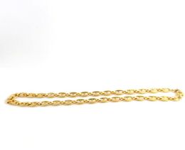 Men039s Solid 14 K Geel Fijn Goud GF Zon Karakter Ketting Ringen LINK Chain 24quot 10mm Verjaardag Valentijn Cadeau waardevol1448367