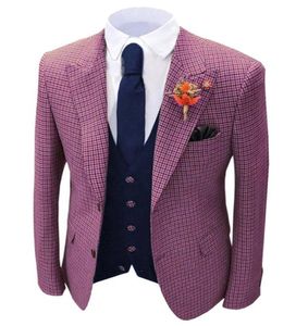Men039S cosit les blazers 1 pièce en orange en laine en laine en tweed tweed arrière-coucheur
