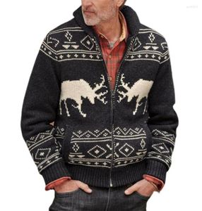 Men039s Pullaires en tricot à manteau en tricot de Noël
