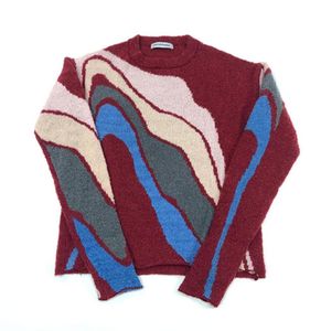 Men039s truien Stock Kiko YB geborstelde technologie Ronde nek Elastische kleur Matching Sweater Kostadinov Men039s en dames033442926