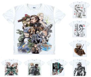 Men039s T-shirts Coolprint Anime Shirt Metal Gear Rising Revengeance T-shirts Korte mouw Effen 5 Zandatsu Cosplay Motivs Shir9964376