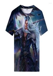 Camisetas Men039s Final Fantasy VII Remake Camiseta con estampado 3D Cool Sephiroth para hombres y mujeres camiseta tendencia personalidad 5240443