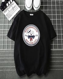 Men039s t shirts film art ghostbusters coton chemise drôle tee pour hommes femme décontractée tops mâle hip hop harajuku tshirts8089468