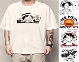 Men039s Camisetas One Piece Anime japonés Camisa unisex Luffy Zoro Nami Hombres Camiseta Premium Ropa de manga corta Fashion Shirt O 8715184