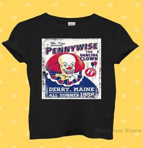 Men039s t shirts Pennywise le clown dansant chemise hommes femmes unisexe Baggy Boyfriend 19173885141