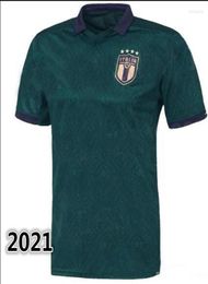 Men039s t shirts Top Quality Third Home Away Shirt 20 21 Italie Chiellini insigne immobile totti Pirlo belotti bonucci verratti4083829