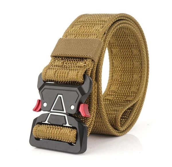 Ceintures tactiques Men039s Ceinture de travail robuste Ceintures en nylon à dégagement rapide avec boucle en métal pour les sports de plein air Voyage Hikin42135139844