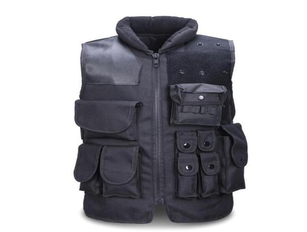 Men039s gilet tactique armée chasse Molle Airsoft gilet extérieur armure corporelle Swat Combat Painball gilet noir pour Men2027222