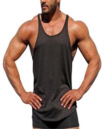 Men039s Tank Tops Bodybuilding Men Clining Gyms Clinger Fitness Gimnasios Camisa Músculo Músculo Chaleco Sports Sleeveless1579691