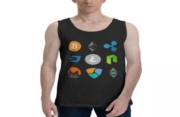Men039S tanktops Top Shirt Cryptocurrency Collection 1 Humor grafische munten Vest Men Set grappig mouwloos kleding 3581613