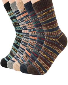 Men039S Dikke wollen Sokken Casual Winter Dikke Warm Sokken Hoogwaardige bemanning Sock Harajuku Retro Warm Wool Dress Socks Warm Sock G7100482