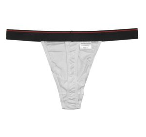 Men039s Thongs 100 pure zijde gebreide sexy ondergoed brede elastische tailleband effen g-snaar maat US S M L XL5251363