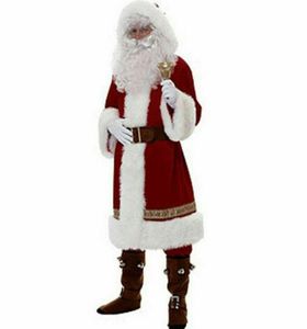 Men039s Trainingspakken 8 stks Heren Kerst Kerstman Pak Kostuum Cosplay Kleding Fancy Lange Mouw Voor Volwassenen Casa De Papel