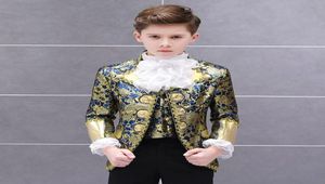 MEN039S Tracksuits Boy39S Retro Europese rechtbank Kleding Prince Kostuum Piano Costuums Noble Suit jas Vestbroek 3 -koppig SE29985546850414