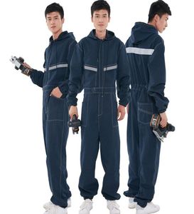 Men039s Trainingspakken Denim Werkkleding Eendelig Pak Lasmachine Reparatie Vuilafstotende Slijtvaste Overall Fabriek Wor5289257