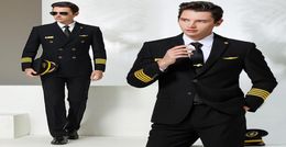MEN039S Tracksuits Hoogte Aviation Slimfit Captain Uniforms Male Air Junior Pilot Suits4758463