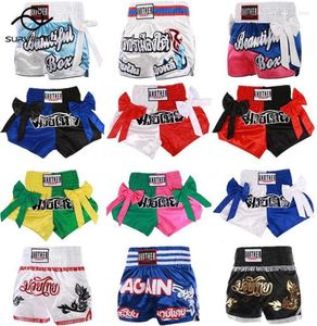 Men039s Trainingspakken Men039s Boksshorts Dames Heren 2022 Mode Boog MMA Jongen Meisje Kinderen Kickboksen Muay Thai Broek Martial Art5247036