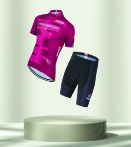 Men039s Trainingspakken Ronde Van Italië wielertrui Sets Heren Kleding Zomer Korte Mouw Sneldrogend MTB pak Ropa Ciclismo es6119092