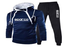 Men039s trajes de pista tendencia 2 piezas sets para hombres chaqueta de motocicleta y pantalones deportivos diseño de la cremallera de otoño engrosado de seguimiento con capucha 66663840