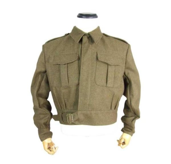 Men039s survêtements survêtement WWII Grande-Bretagne British Army P37 Robe de bataille uniforme Veste en laine TUNIC1898043