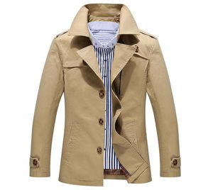 Men039S Trench Coats entièrement manteau manteau mode British Style Clothing Breaker Veste hivernale mâle Slim imperméable OU1921758