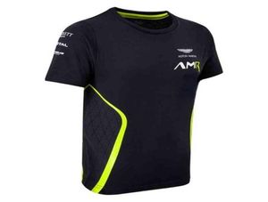 Men039s Tshirt Amr Shirt Racing Team Fashion Casual Korte Mouw Moto Motorrijden Outdoor Sport Top Tee8867424