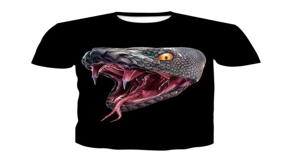 Men039s Tshirts 2021 3D Lizard Snake Tske Animal Tshirt Cool Style Mather T-shirt Tendance d'été Souche courte8683348