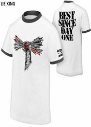 Men039s t-shirts 2021 manches courtes lutte CM Punk depuis le premier jour Men039s t-shirt Print11479758