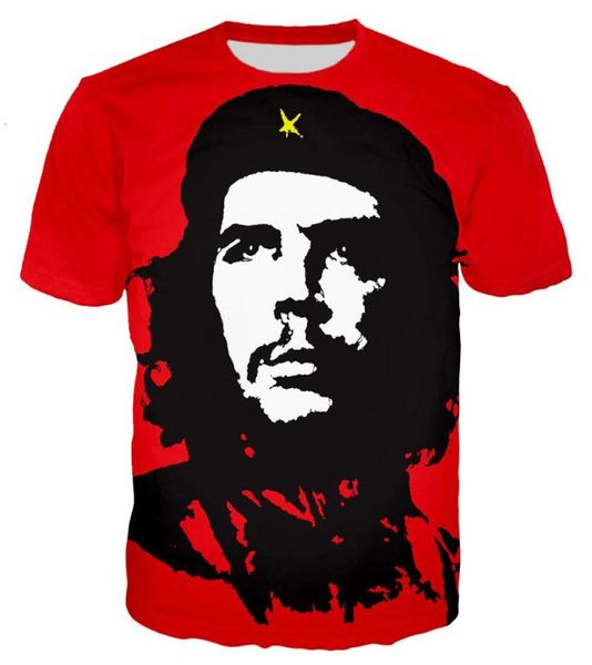 Men039s T-shirts 2022 Che Guevara Mode Cool 3D Imprimé Streetwear Unisexe Surdimensionné Shirts2961158