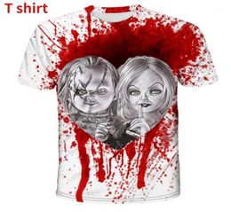 Men039s Tshirts 3D Printing mariée de la mode causale chucky hommes femmes hip hoptshirt plus taille s7xl harajuku graphique t shirts4501108