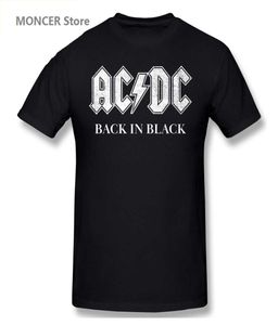 Men039s Camisetas AC DC Back In Black T Shirt Menijas Menubres Camiseta Gráficos de manga corta Marcas de camiseta Tops T2210069560626